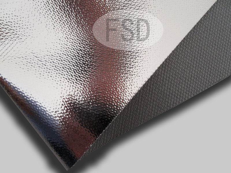 Aluminum Foil And Silicone Coating Fiberglass Fabric